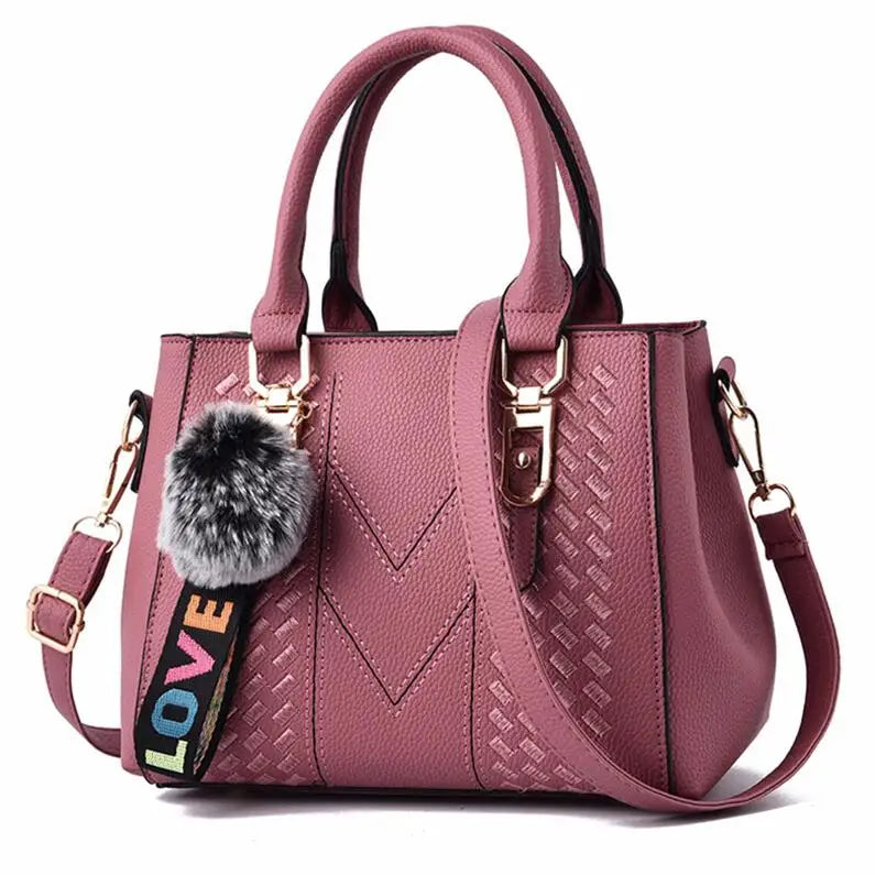 Women's Embroidered Leather Handbag