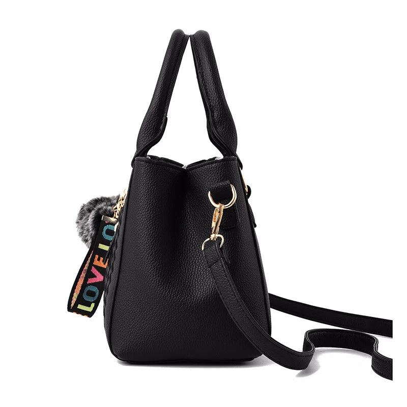 Women's Embroidered Leather Handbag