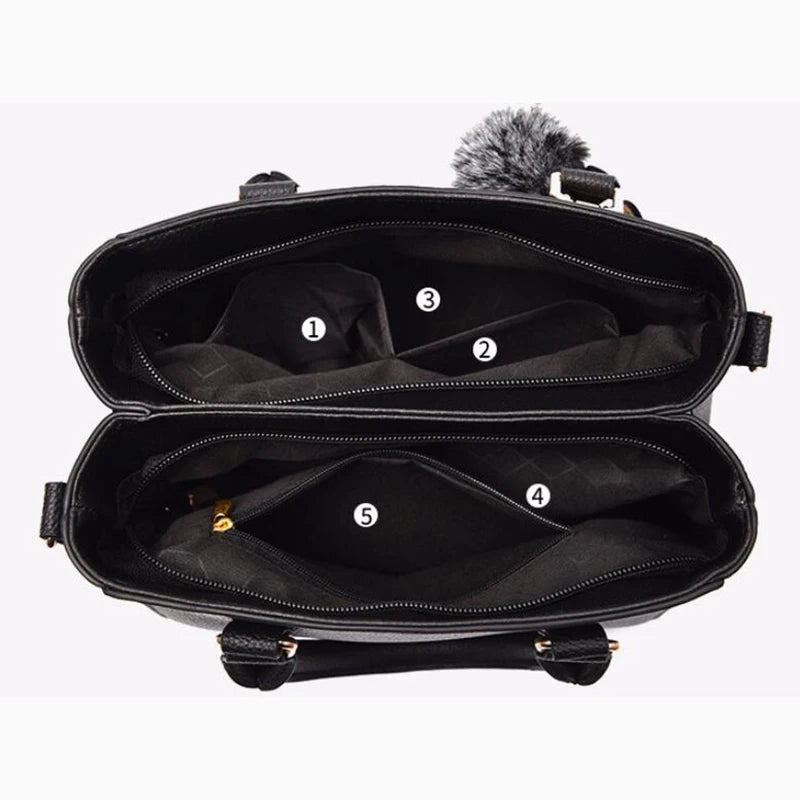 Women's Embroidered Leather Handbag