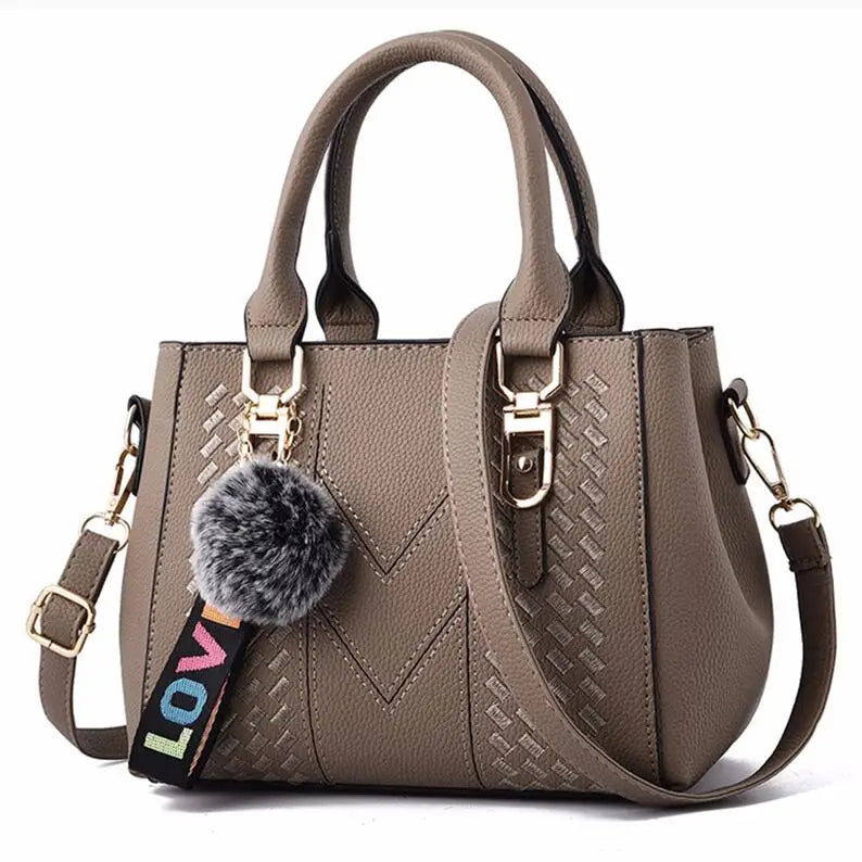 Women's Embroidered Leather Handbag