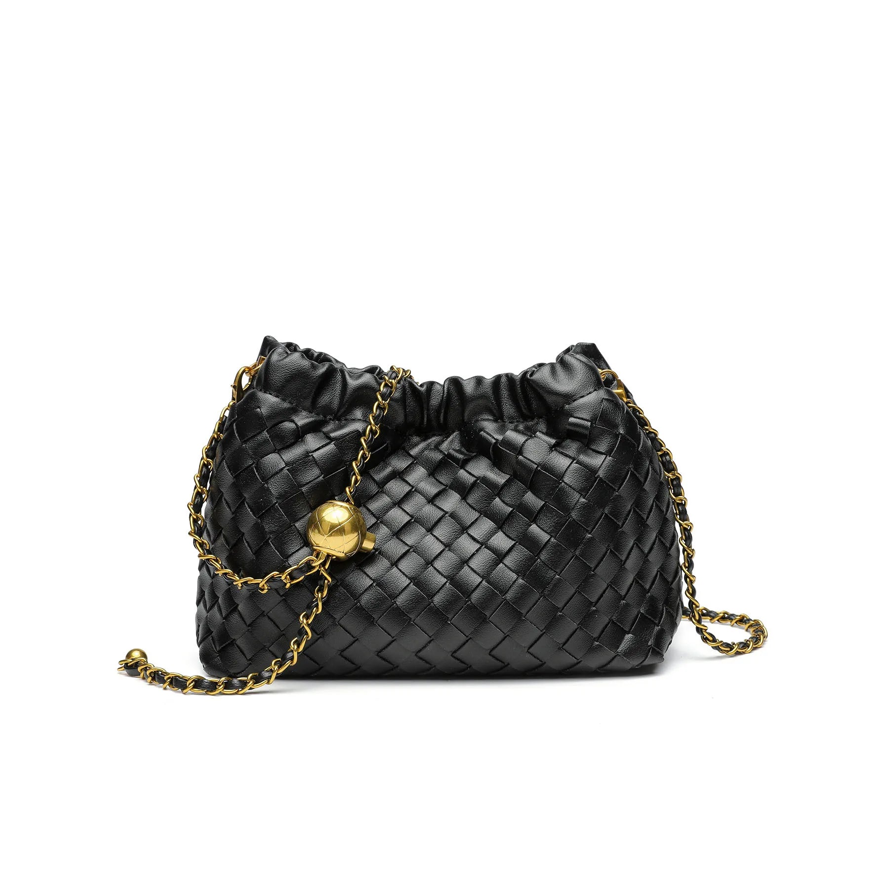 Woven Cloud Crossbody Bag
