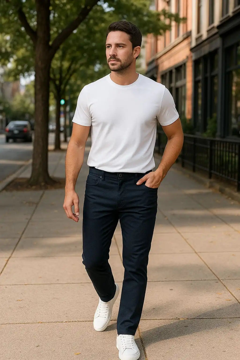 Men's Slim Fit Stretch Chinos – 2 Pack