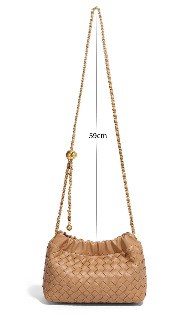 Woven Cloud Crossbody Bag