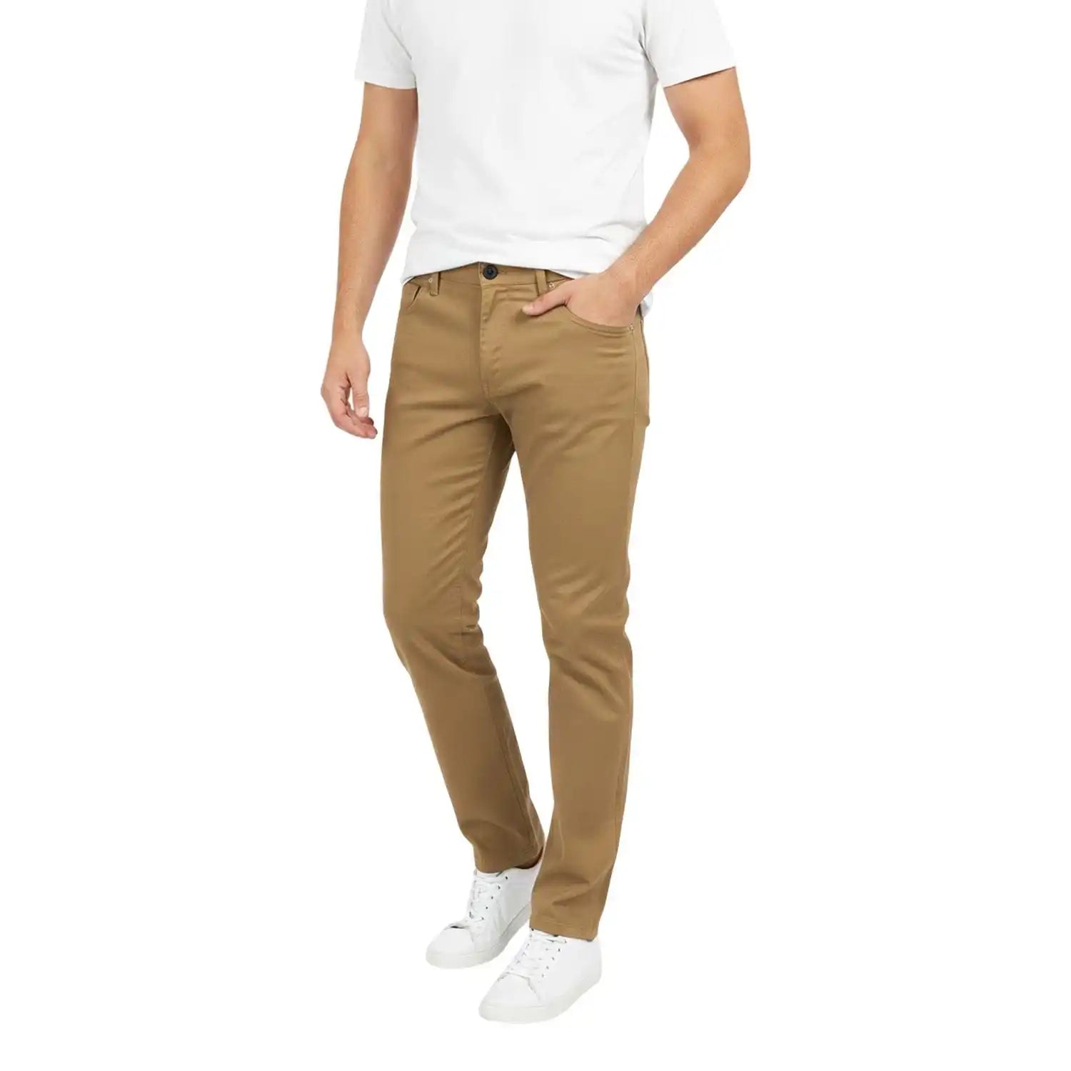 Men's Slim Fit Stretch Chinos – 2 Pack